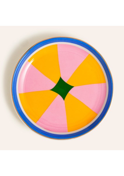 Luohu Porselen Tabak 10x10x1 Cm Renkli