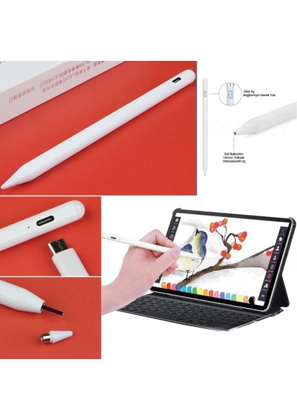 Evrensel Tablet ve Dokunmatik Telefonlarla Uyumlu Hassas Çizim ve Tasarım Kalemi (4940) indirimleri