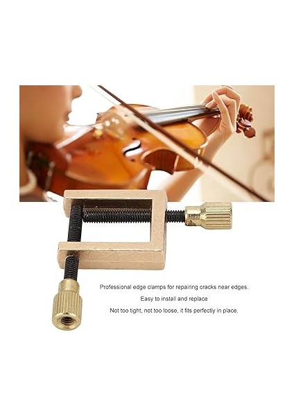 Çatlak Kelepçesi Pirinç Klipsi Onarım Yardımı Kemanlar ve Viyolalar Için Çok Yönlü Aracı modelleri
