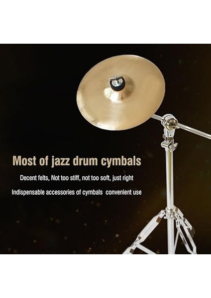 10 Adet Caz Davul Zil Kesi Pedleri - Caz Davulları Için Temel Aksesuarlar, Gri ve Rahat (Gray) fırsatları