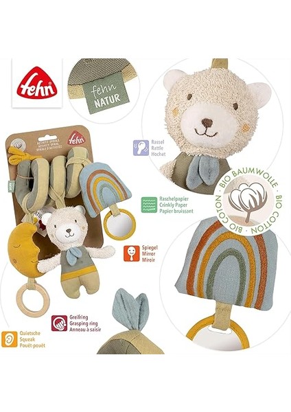 Aktivite Spiral Ayı Yatak, Oyun Parkı, Bebek Koltuğu ve Araba Koltuğu Için Bebek Oyuncağı - 0+ Aydan Itibaren Bebekler ve Küçük Çocuklar Için Motor Beceri Oyuncağı modelleri