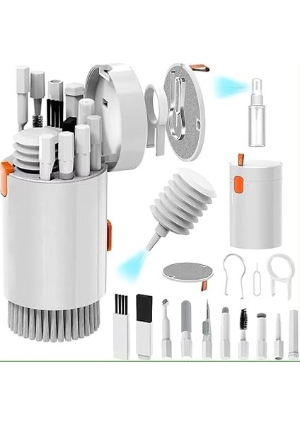 Hoala 20 In 1 Klavye Temizleme Kiti, Bilgisayar, Kamera,laptop, Klavye, Kulaklık Temizlik Seti, 20'si 1 Arada Ergonomik Klavye ve Kulaklık Temizleme Seti, Airpods 1/2/3 Pro Için Pratik Detay Temizliği, modelleri