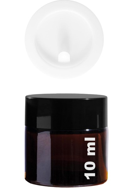 Afracam Mini Amber Cam Kavanoz, 10 ml Hacimli, Sızdırmaz Kapaklı, Krem ve Kozmetik Saklama Kutusu, Lip Balm 6 Adet modelleri