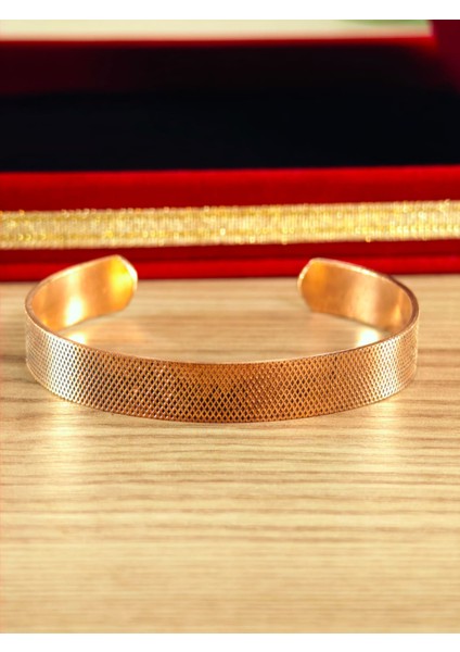 Saf Bakır Bileklik El Yapımı Üzerinde Özel Tasarımlar