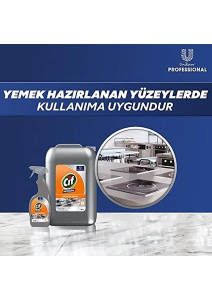 Cif Profesyonel Güçlü Yağ Çözücü Sprey 750 ml