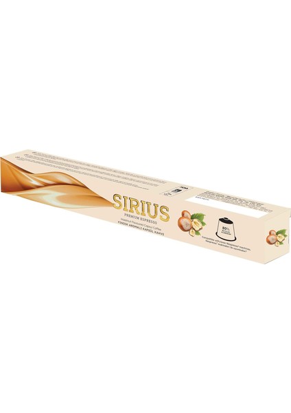 Sirius Premium Fındık Aromalı Kapsül Kahve (Nespresso Uyumlu) - 10 Adet fiyatları