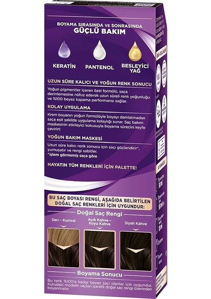 Göz Alıcı Renkler 3-0 Koyu Kahve Saç Boyası fiyatları