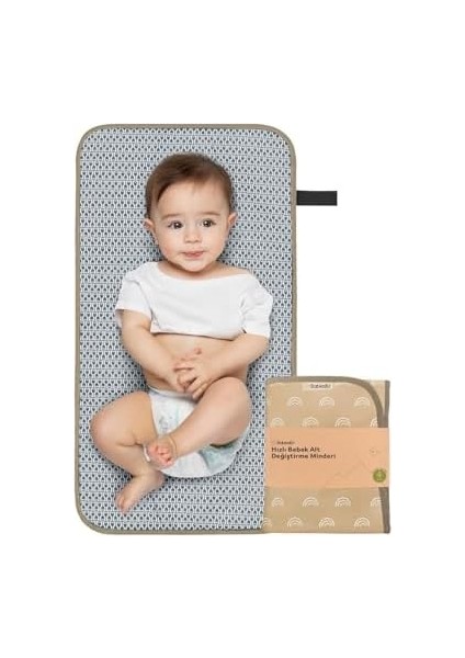 Monnhein Bebek Bakım Örtüsü, Bebek Alt Açma Minderi, Su Geçirmez Bebek Minderi (Rainbow)