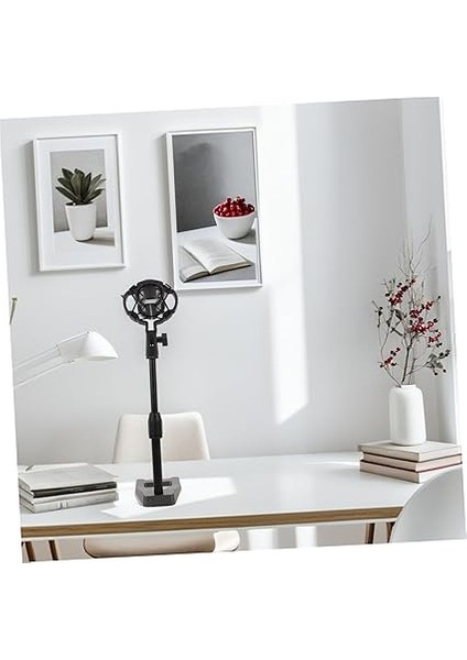 Adjustable Desktop Microphone Stand With Weighted Base And Vibration Shock Mount For Stable Audio Recording Streaming Podcasting indirimleri