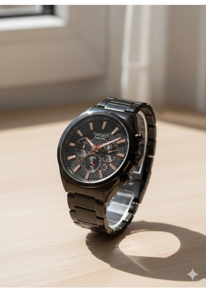 Erkek Kol Saati Siyah Renk, Siyah Kadran - Şık Metal Kordon, 2 Yıl Garantili fiyatları