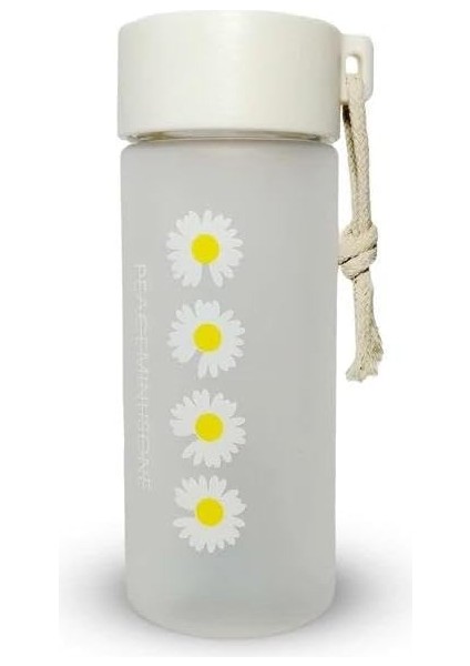 Papatya Desenli Şeffaf Matara 600 ml fiyatları