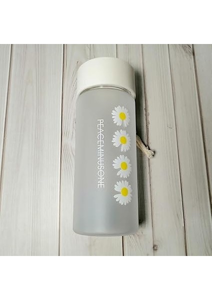 Papatya Desenli Şeffaf Matara 600 ml fırsatları