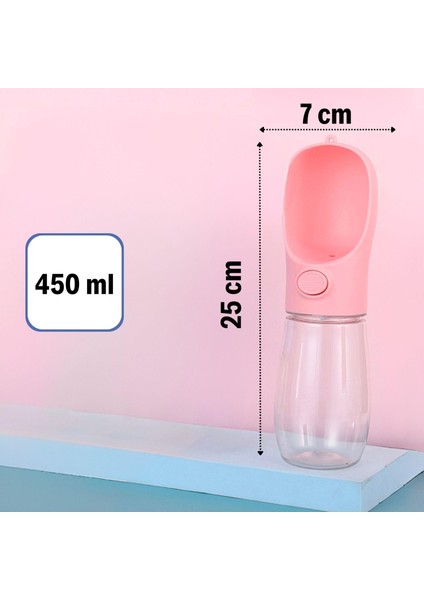 450 ml Taşınabilir Butonlu Evcil Hayvan Suluğu (4940) fırsatları