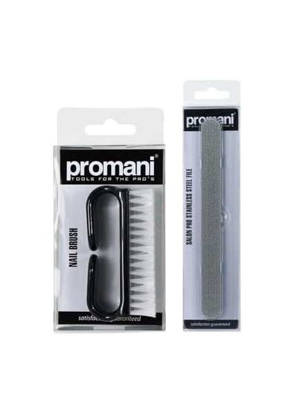 Promani Tırnak Fırçası+Pro Lazer Kesim Çelik Törpü