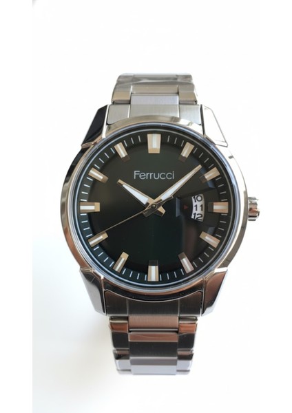 Erkek Kol Saati Gümüş Renk, Siyah Kadran - Şık Metal Kordon, 2 Yıl Garantili