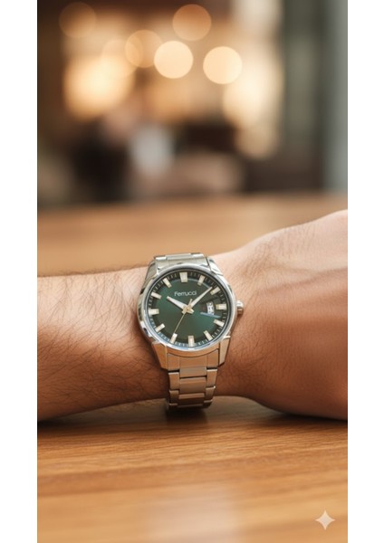 Erkek Kol Saati Gümüş Renk, Siyah Kadran - Şık Metal Kordon, 2 Yıl Garantili modelleri