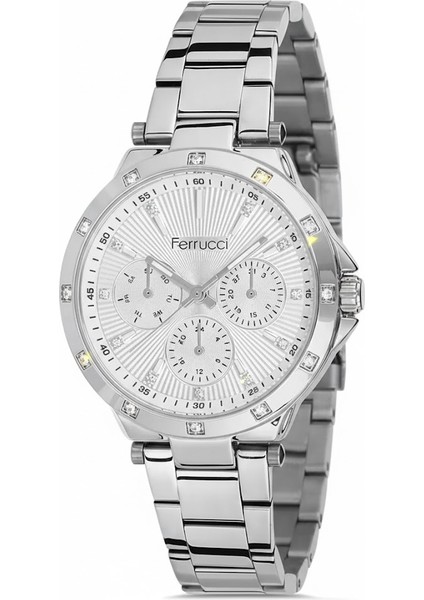 Kadın Kol Saati Gümüş Renk, Gümüş Kadran - Şık Metal Kordon, 2 Yıl Garantili