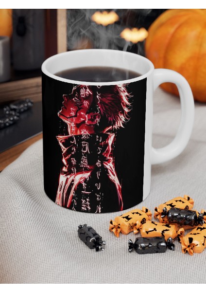 Jujutsu Kaisen "gojo ve Sukuna" Karışımı Porselen Kupa Bardak modelleri