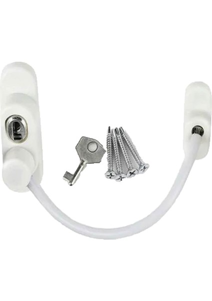 Beyaz Halatlı Anahtarlı Emniyet Kilit (4940)