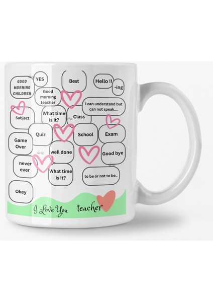 Öğretmenler Gününe Özel Ingilizce Branşı Baskılı Hediyelik Kupa Bardak fiyatları