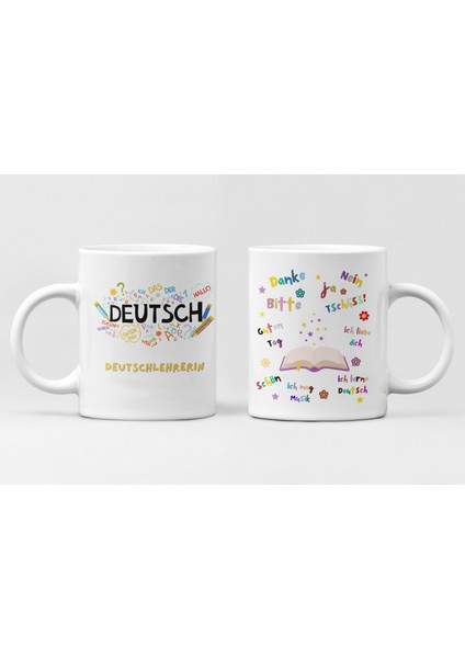 Kadın Almanca Öğretmeni Deutschlehrerin Isme Özel Öğretmenler Günü Hediyesi Kupa Bardak fiyatları