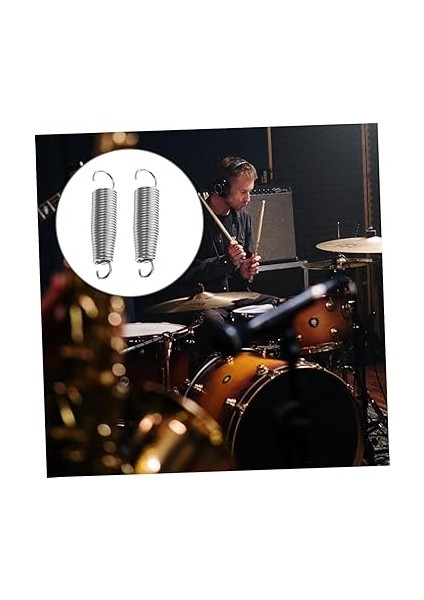 2ADET Metal Davul Pedalı Yayları Dayanıklı ve Esnek Tansiyon Yayları Davul Seti Aksesuarları Için Uygun Yüksek Performanslı fiyatları