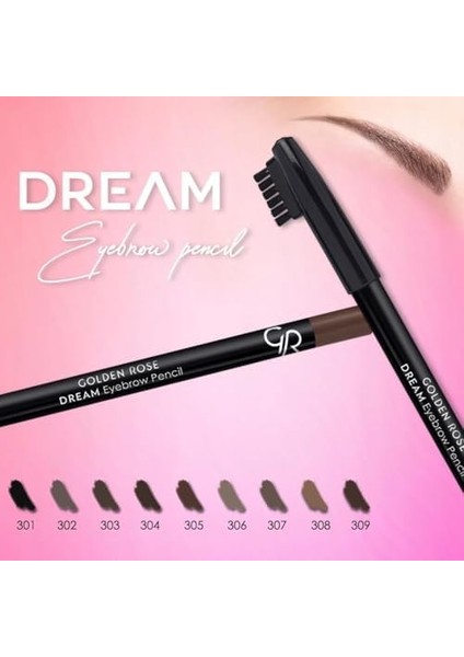 Golden Rose Dream Eyebrow Pencil NO:309 1 Paket modelleri