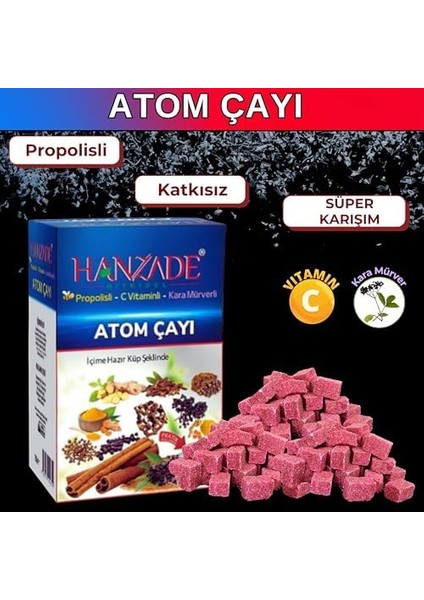 Hanzade Bitkisel Propolisli - C Vitaminli - Kara Mürverli Atom Çayı Kış Çayı 150 gr fiyatları