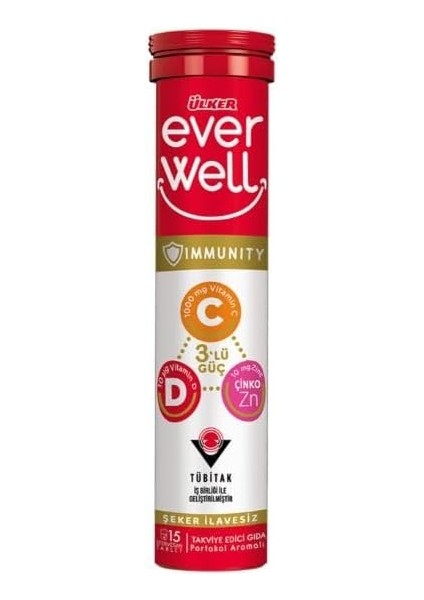 Ülker Everwell C-D-Zn Efervesan Tablet 67,5 Gram