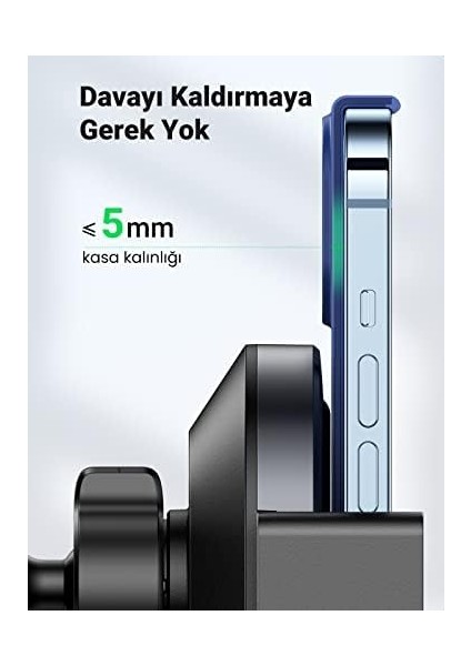 Ugreen Otomatik Endüksiyonlu Kablosuz Şarj Cihazı, 15 W Qi Şarj Cihazı, Otomobil Için, Endüktif Şarj Tutucu, 13 Pro, 12 Pro Max, 11, X, 6, Galaxy S21 Ultra, S20, 20 Vb. ile Uyumlu fiyatları