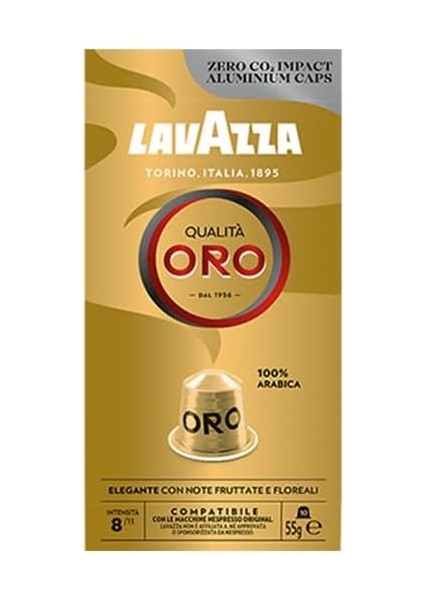 Lavazza Qualita Oro Nespresso Uyumlu Alüminyum Kapsül Kahve
