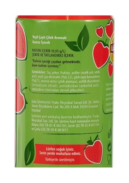 Lipton Ice Tea Çilek Aşkı Soğuk Çay Kutu 330 ml x 12 Adet