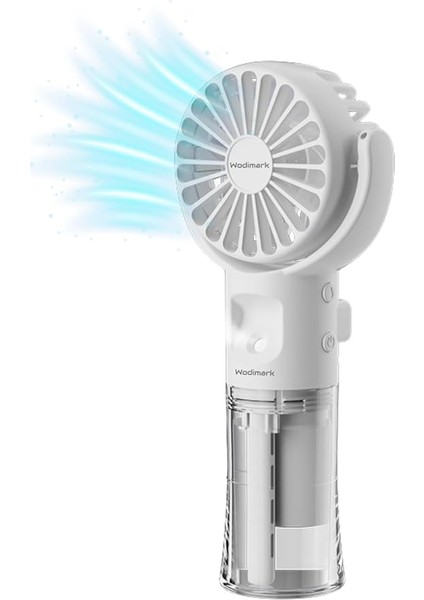 El Tipi Sulu Buharlı Fan Şarjlı Vantilatör Mini Masaüstü El Fan Taşınabilir 3 Kademeli USB Pervane