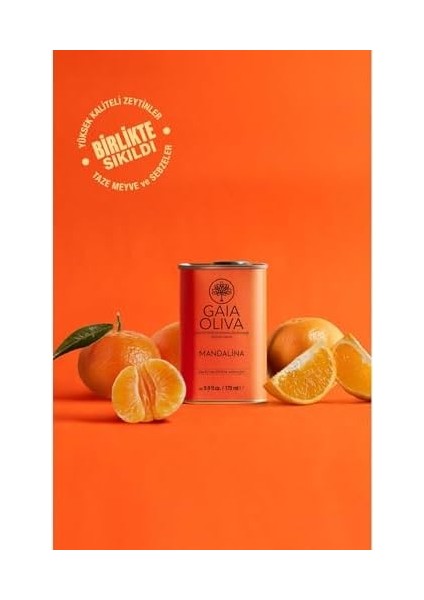 Mandalina Çeşnili 175 ml Natürel Sızma Zeytinyağı (Yeni Hasat)