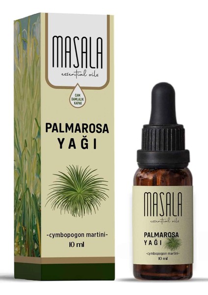 Masala Saf Palmarosa Yağı 10 Ml. - (Palmarosa Essential Oil)