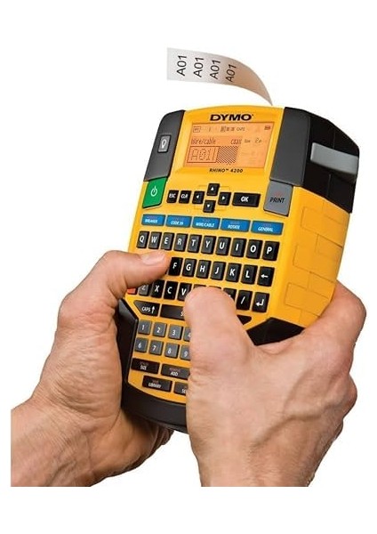 4200, Elde Taşınır Endüstriyel Etiketleme Makinesi (6/9/12/19 mm Rhino Şeritlerle Uyumlu Kullanım) - S0955990 fiyatları