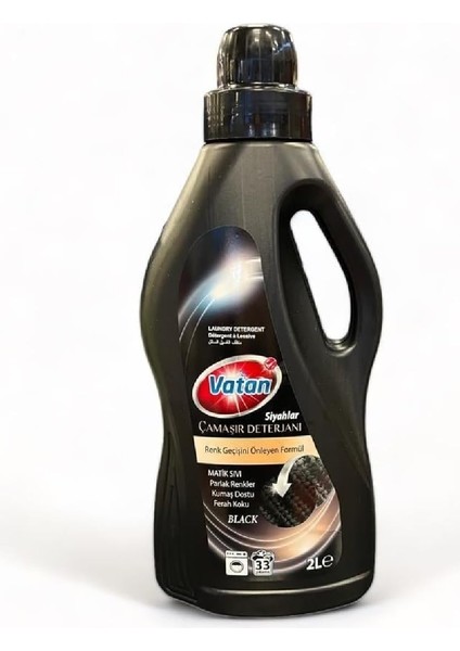 Vatan Sıvı Çamaşır Deterjanı Siyah 2000 ml