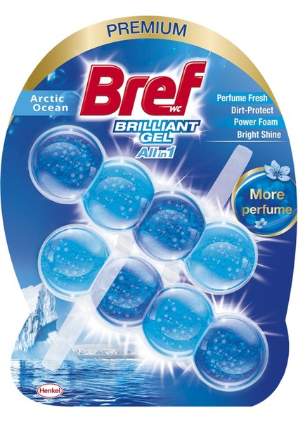 Brilliant Gel Artctic Ocean Klozet Bloğu 2 x 42 G 4 Adet