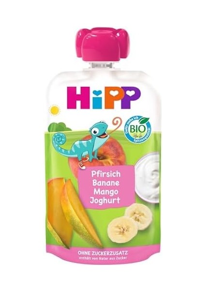 Hipp Organik Mangolu Yoğurtlu Muzlu Şeftali 100 gr