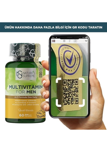 Nature's Supreme Multivitamin For Men 60 Kapsül modelleri