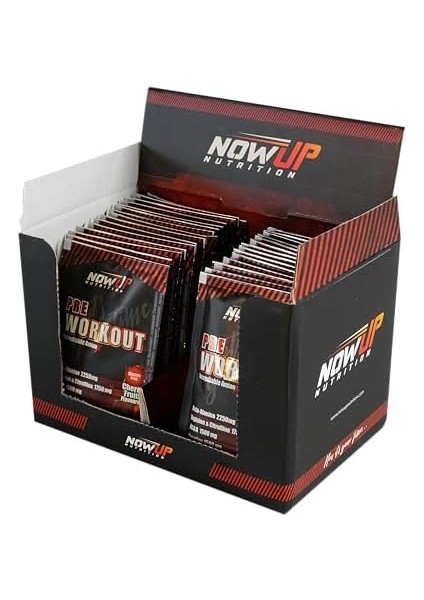 Nowup Nutrıtıon Pre-Workout Tozu 30X12G – Vişne Aromalı – Antrenman Öncesi Takviye – 30 Saşe modelleri