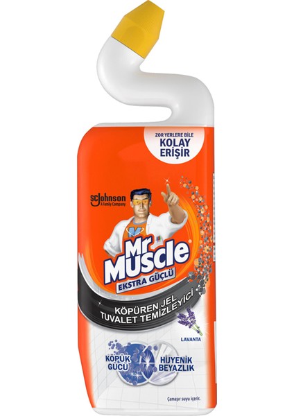 Mr Muscle Köpüren Jel Tuvalet Temizleyici Lavanta 750 ml 4 Adet