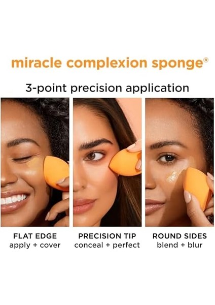 Real Techniques 4'lü Mucize Makyaj Süngeri RT-1553