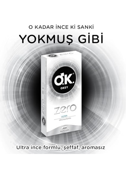 Okey Zero Ultra 10'lu Prezervatif