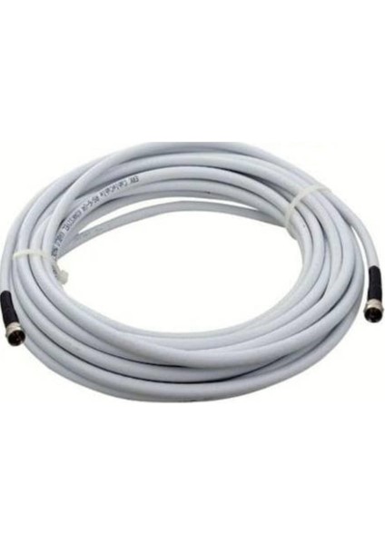 20 Metre Rg6/u4 Full Hd 3D 4K Anten Tv Çanak Uydu Lnb Kablosu (F Konnektör Takılı Hazır) (20)