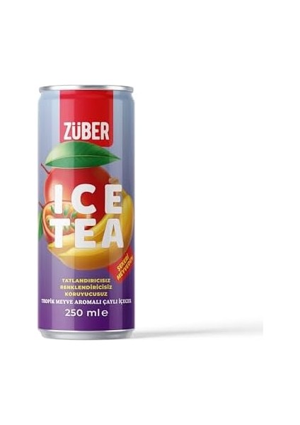Züber Ice Tea Tropik Meyve 250ML x 24 Adet