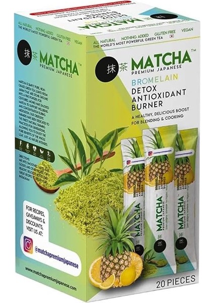 Matcha Premium Japanese Bromelain 20 Adet modelleri