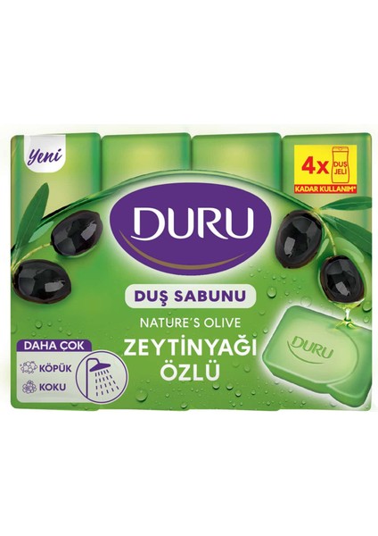 Natural Olive Zeytinyağlı 4X150 G 4 Adet