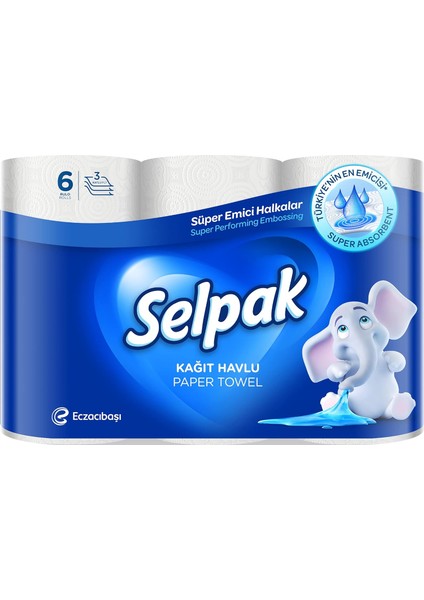 Selpak Kağıt Havlu 6'lı fiyatları