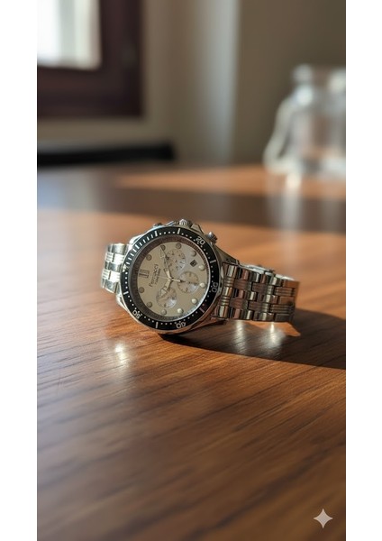 Erkek Kol Saati Gümüş Renk, Metalik Kadran - Şık Metal Kordon, 2 Yıl Garantili fiyatları